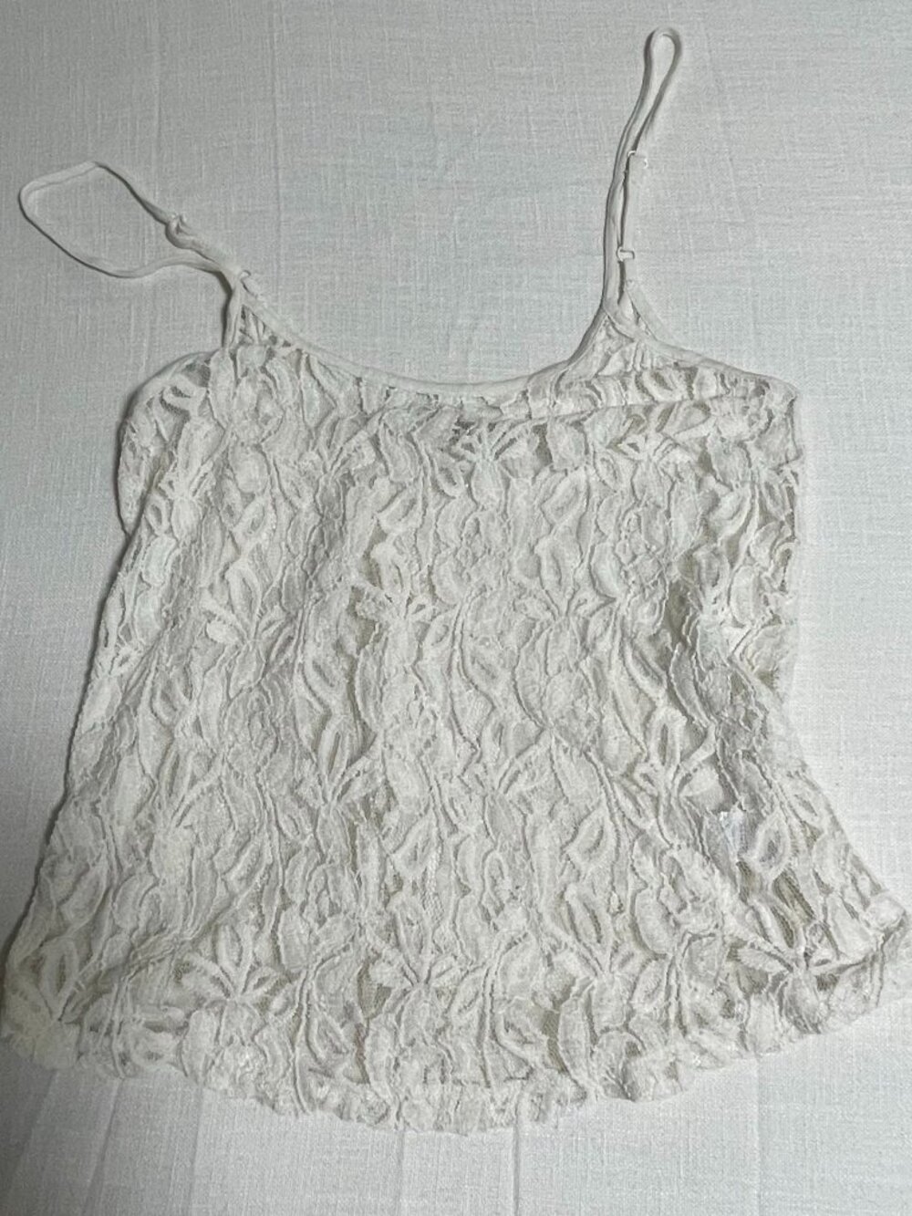 Womens Kirra Cream Lace Camisole (Size L)